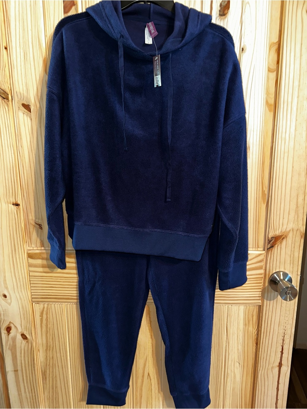 Adore Me Womens Navy Hoodie and Pant Set